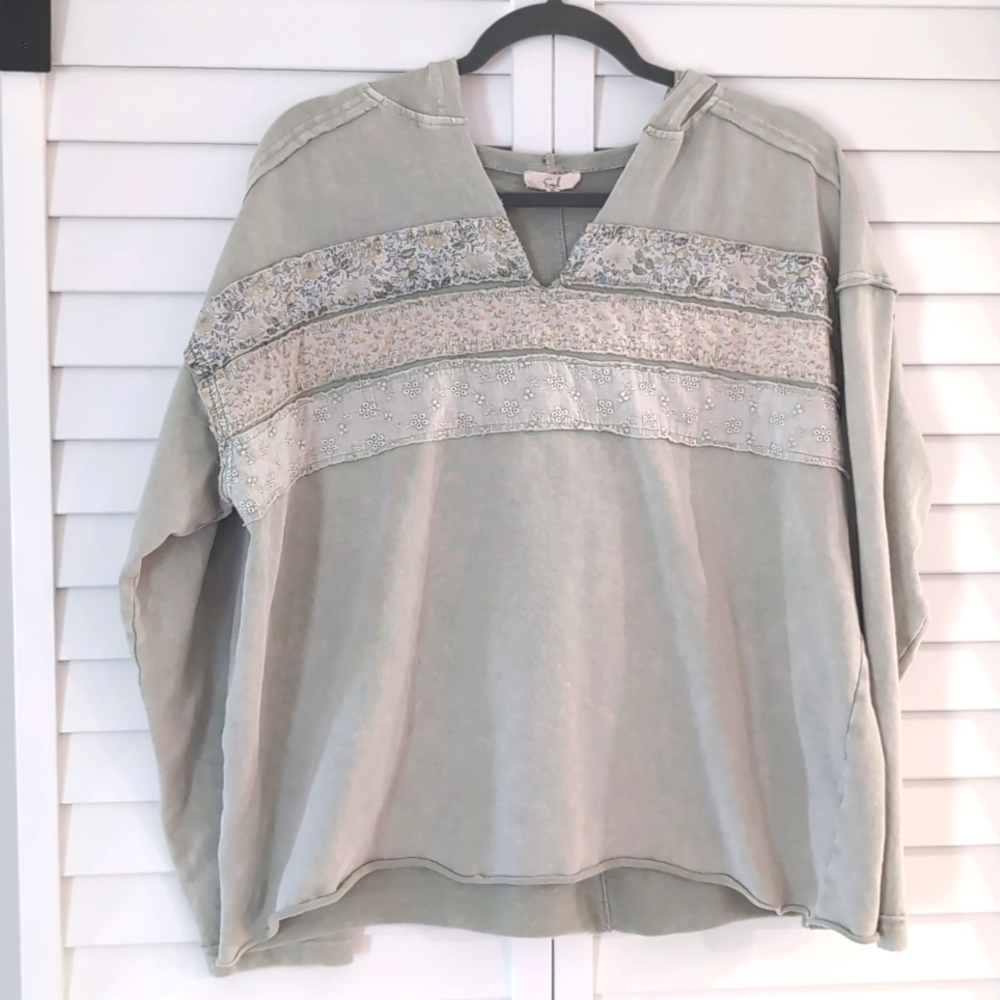 Easel Mineral Wash Hoodie Size Medium